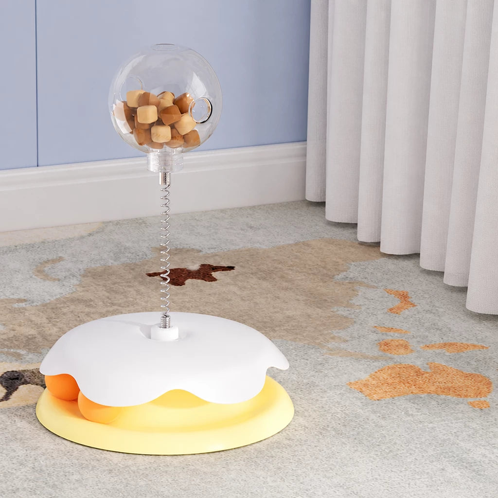 Interactive Cat Treat Spinner Toy
