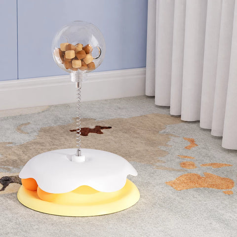 Interactive Cat Treat Spinner Toy