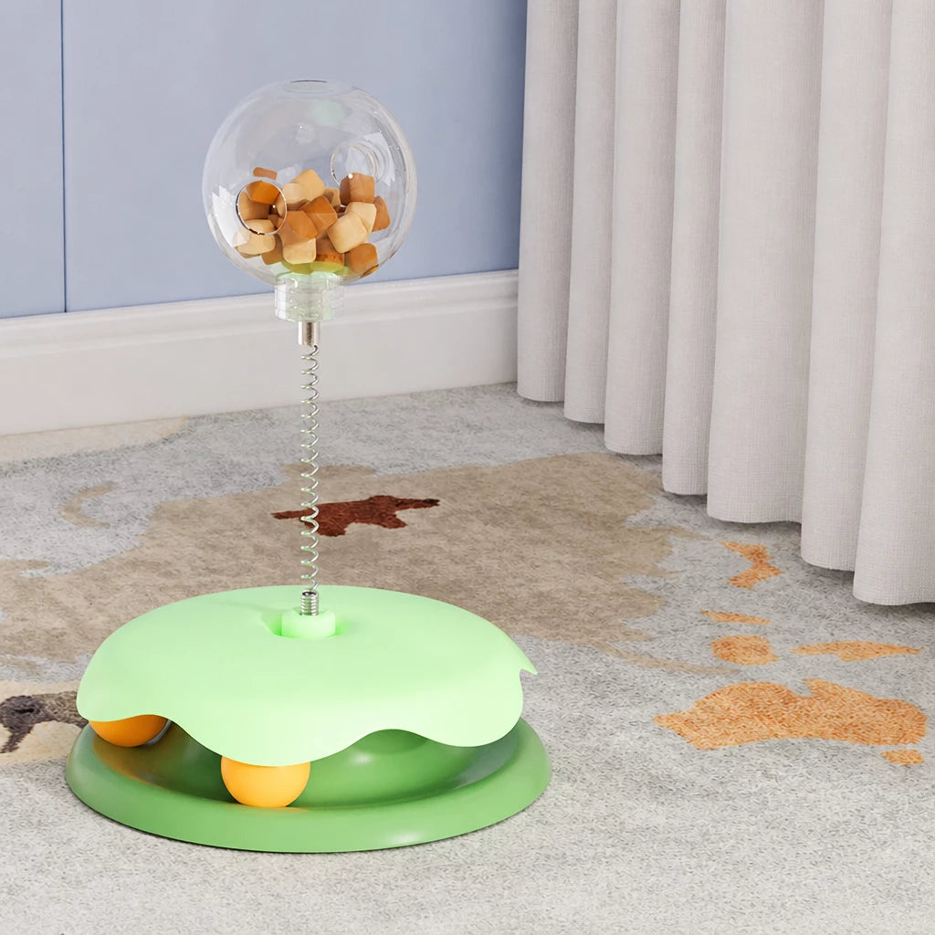 Interactive Cat Treat Spinner Toy