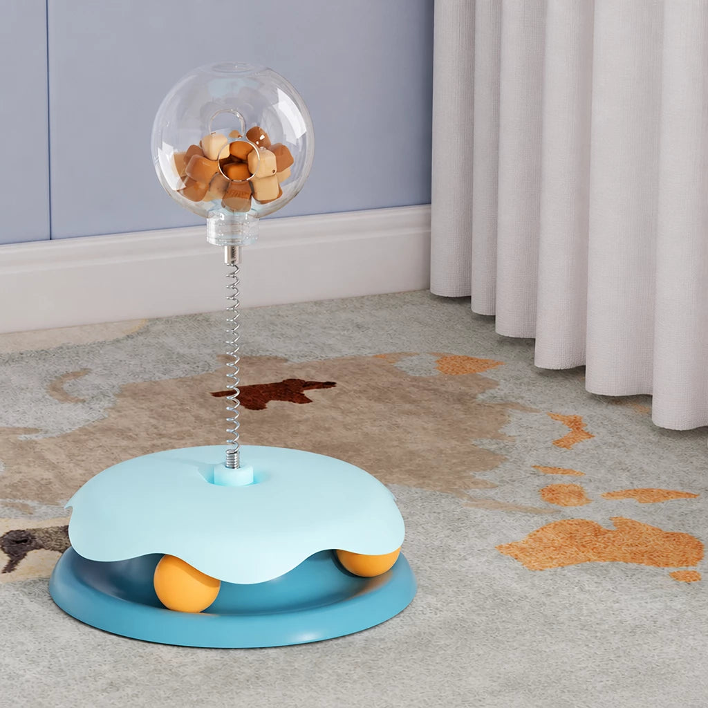 Interactive Cat Treat Spinner Toy