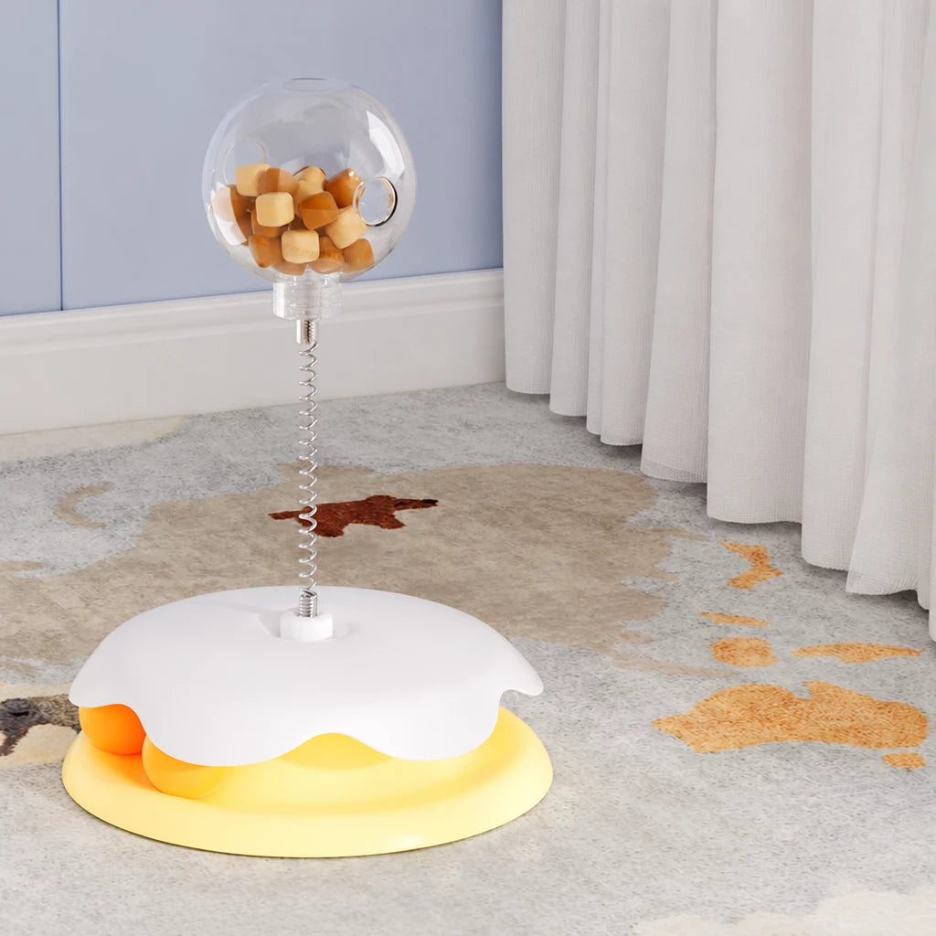 Interactive Cat Treat Spinner Toy