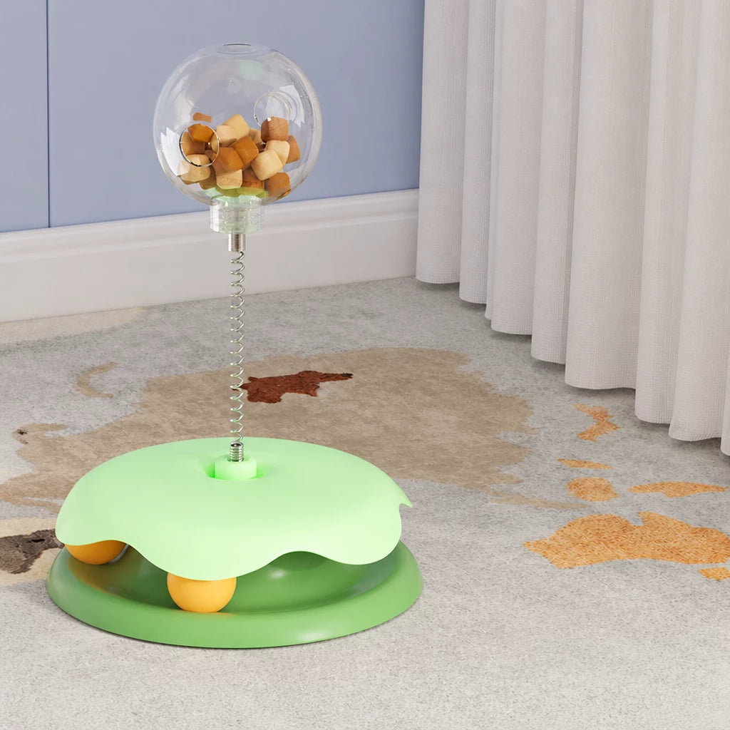 Interactive Cat Treat Spinner Toy