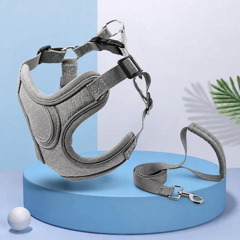 Vest-Style Dog Harness & Leash Set for Small to Medium Dogs