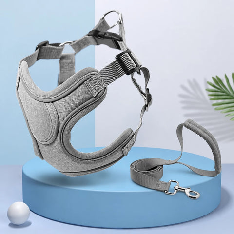 Vest-Style Dog Harness & Leash Set for Small to Medium Dogs