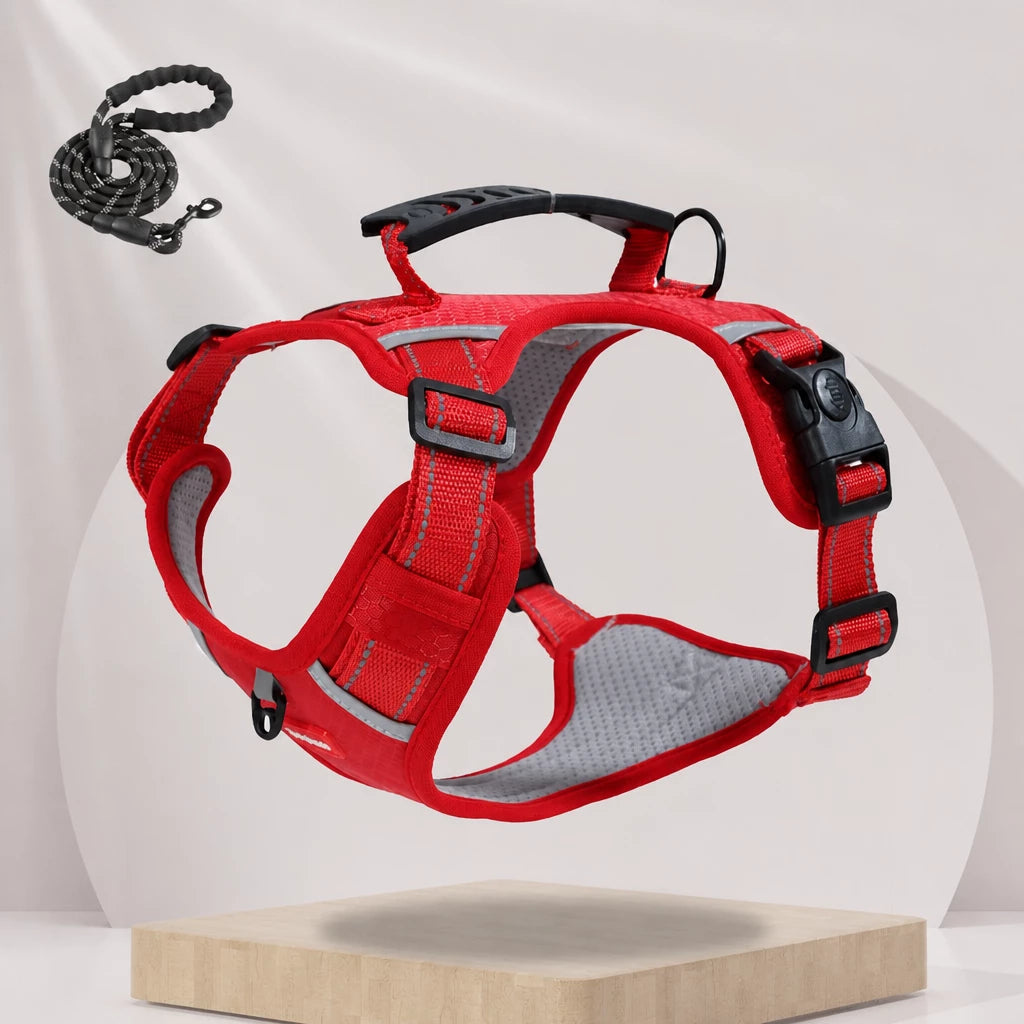Nylon Dog Harness with Optional Leash