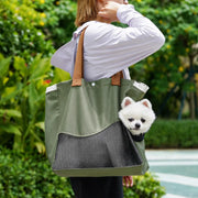 Adjustable Canvas Pet Carrier for Cats and Dogs