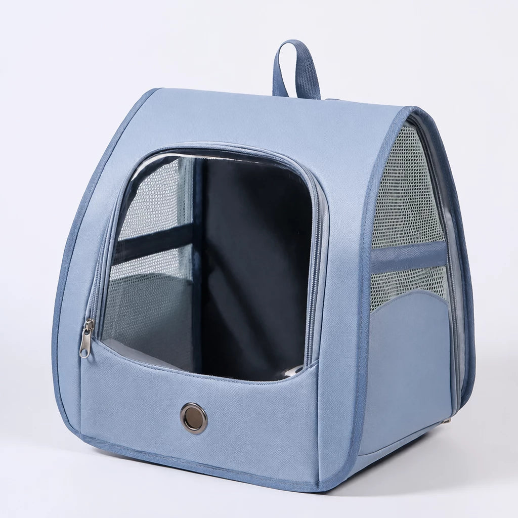 Breathable Cat Carrier Backpack with Panoramic Window for Travel