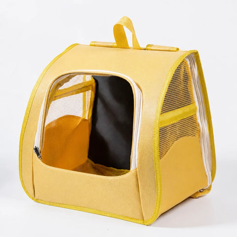 Breathable Cat Carrier Backpack with Panoramic Window for Travel