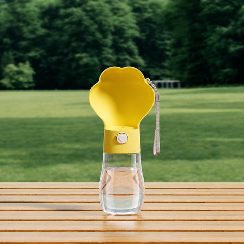 Portable Dog Water Bottle with Foldable Bowl