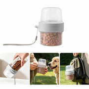 2-in-1 Portable Dog Water Bottle & Treat Container