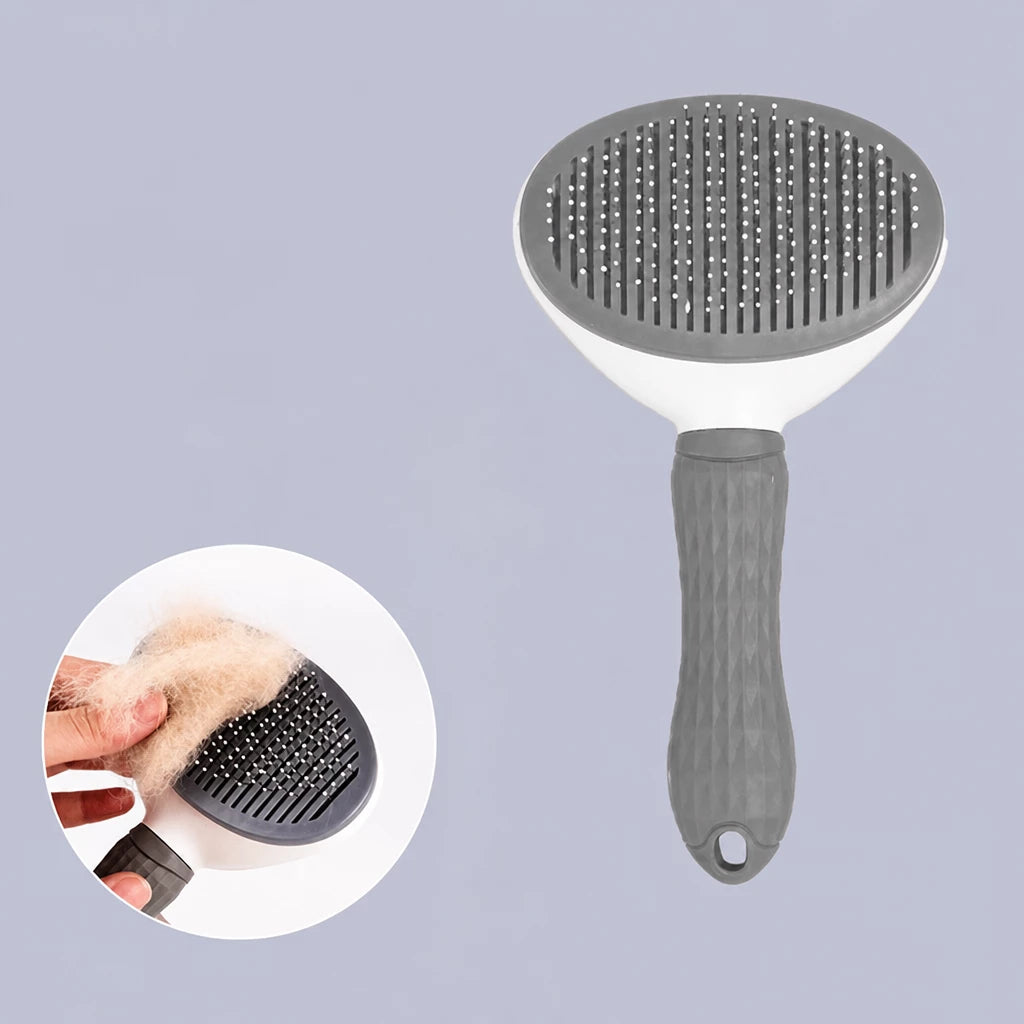 Self-Cleaning Pet Brush for Dogs & Cats