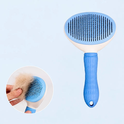 Self-Cleaning Pet Brush for Dogs & Cats