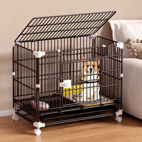Stackable Resin Pet Crate with Integrated Tray