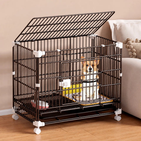 Stackable Resin Pet Crate with Integrated Tray