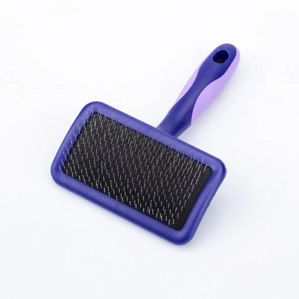 Dog & Cat Grooming Pin Brush for Loose Fur & Tangles