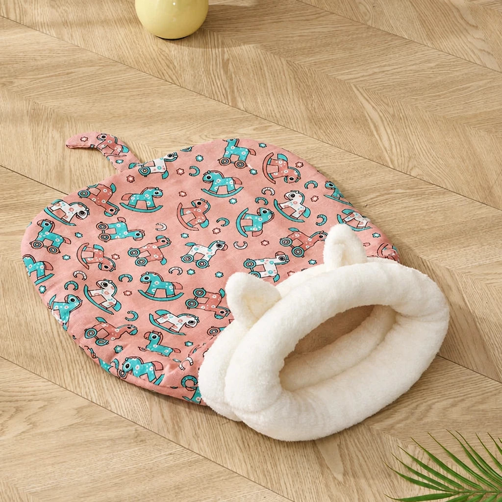 Covered Pet Tent Bed with Tunnel Opening p-05968