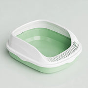 Semi-Enclosed Cat Litter Box with High Sides p-05678