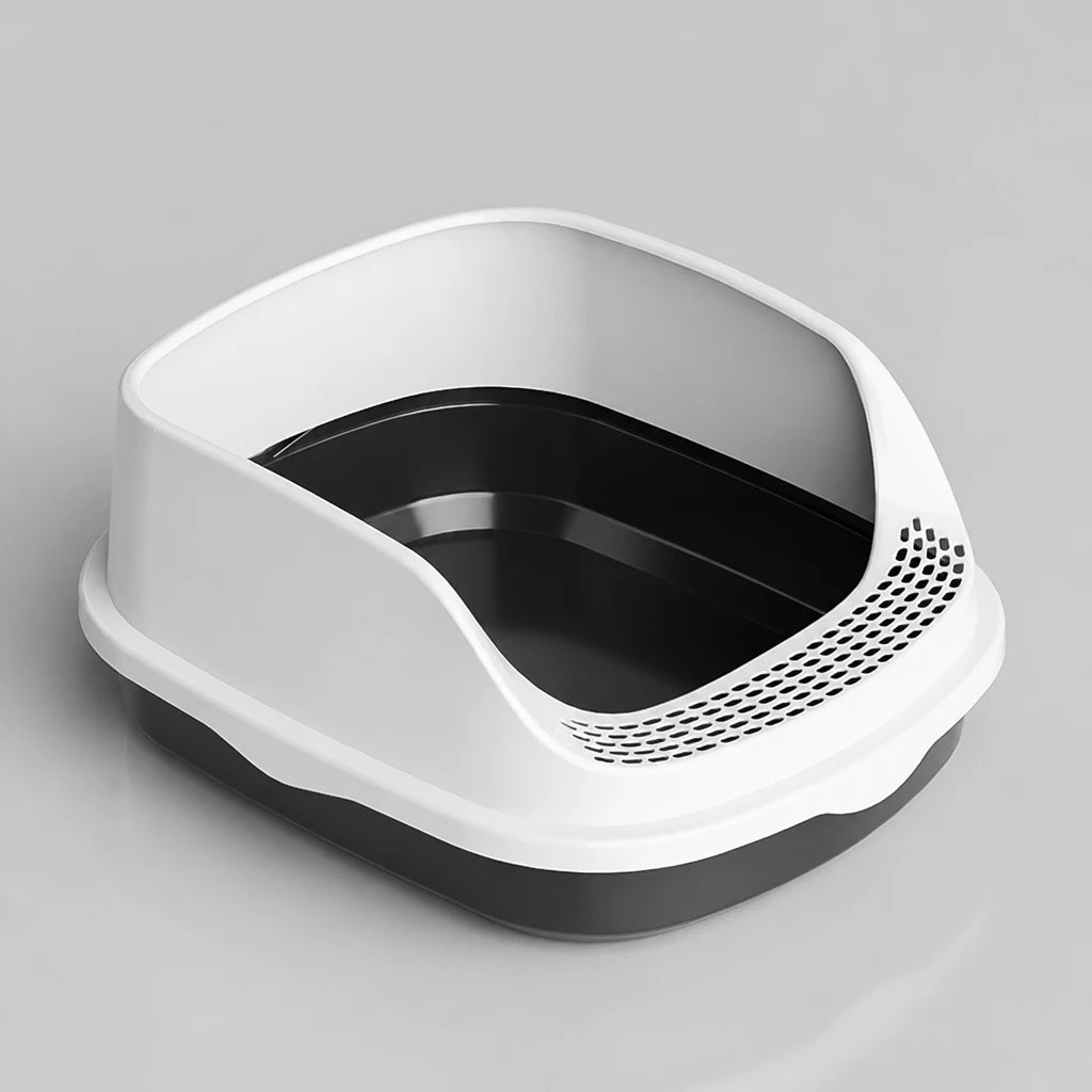 Semi-Enclosed Cat Litter Box with High Sides p-05678