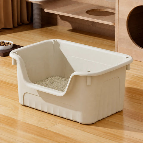 Jumbo Plastic Cat Litter Box with High Sides p-05679