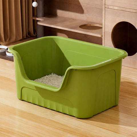 Jumbo Plastic Cat Litter Box with High Sides p-05679