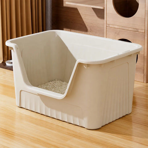 Jumbo Plastic Cat Litter Box with High Sides p-05679