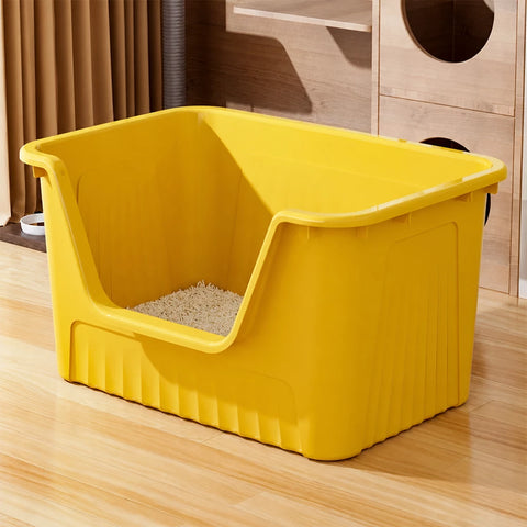 Jumbo Plastic Cat Litter Box with High Sides p-05679