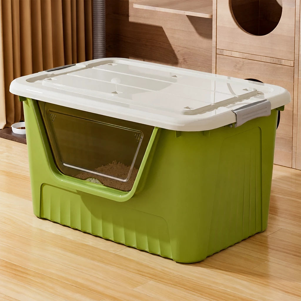 Jumbo Plastic Cat Litter Box with High Sides p-05679
