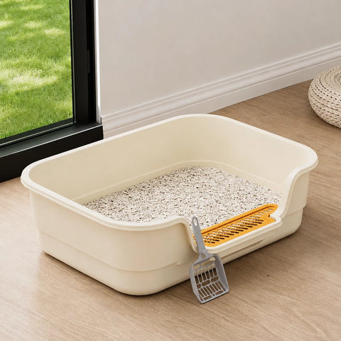High-Sided Open Cat Litter Box p-05713
