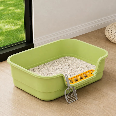 High-Sided Open Cat Litter Box p-05713