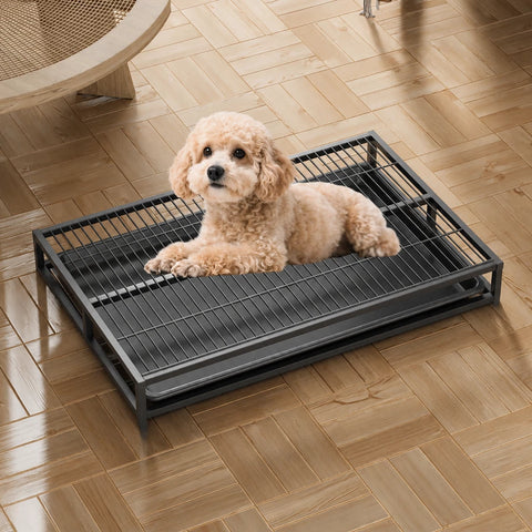Drawer-Style Dog Potty Tray