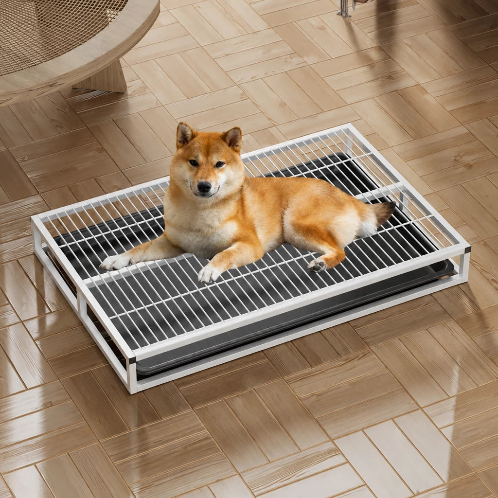 Drawer-Style Dog Potty Tray