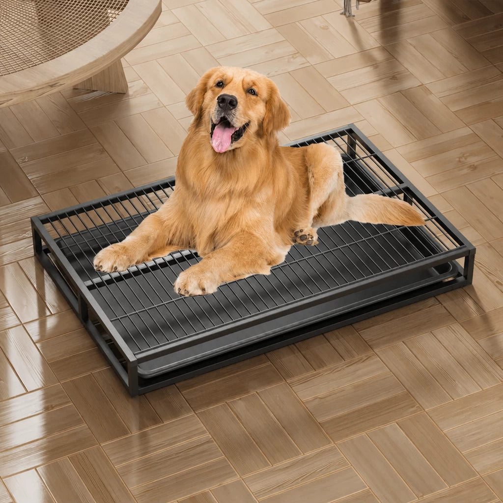 Drawer-Style Dog Potty Tray