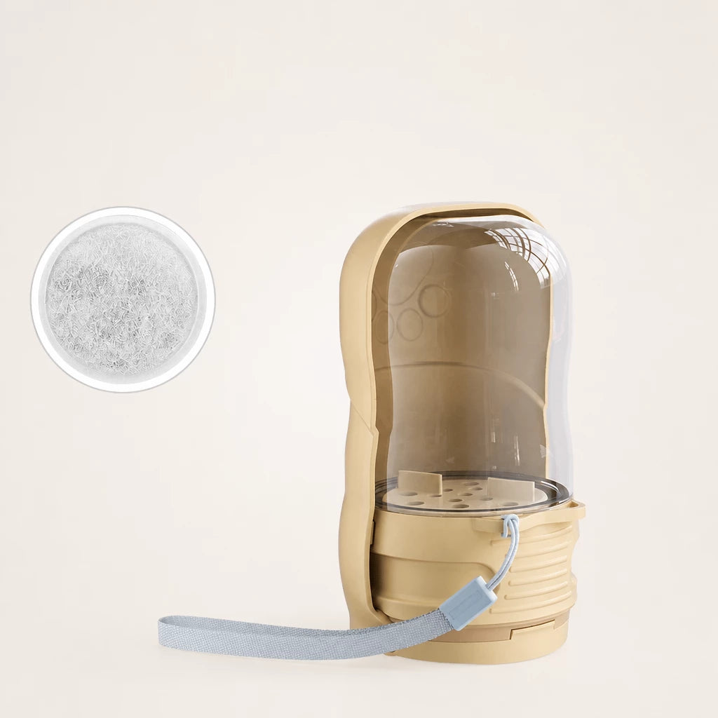 Foldable Pet Water Bottle & Feeder for Dogs and Cats