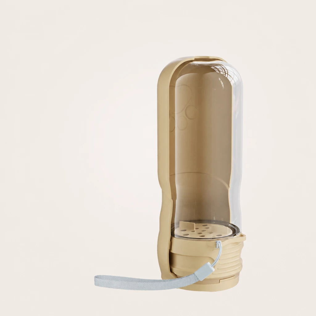 Foldable Pet Water Bottle & Feeder for Dogs and Cats