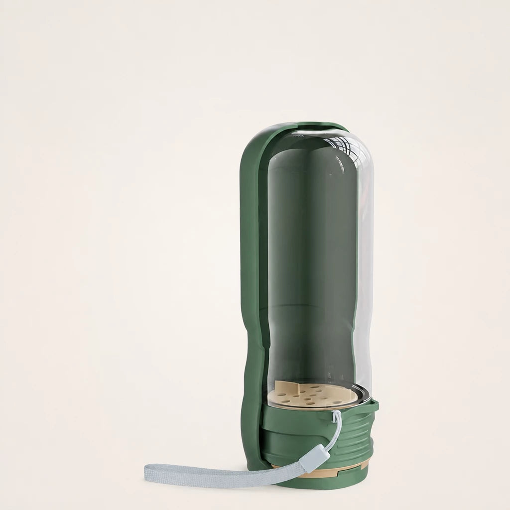 Foldable Pet Water Bottle & Feeder for Dogs and Cats