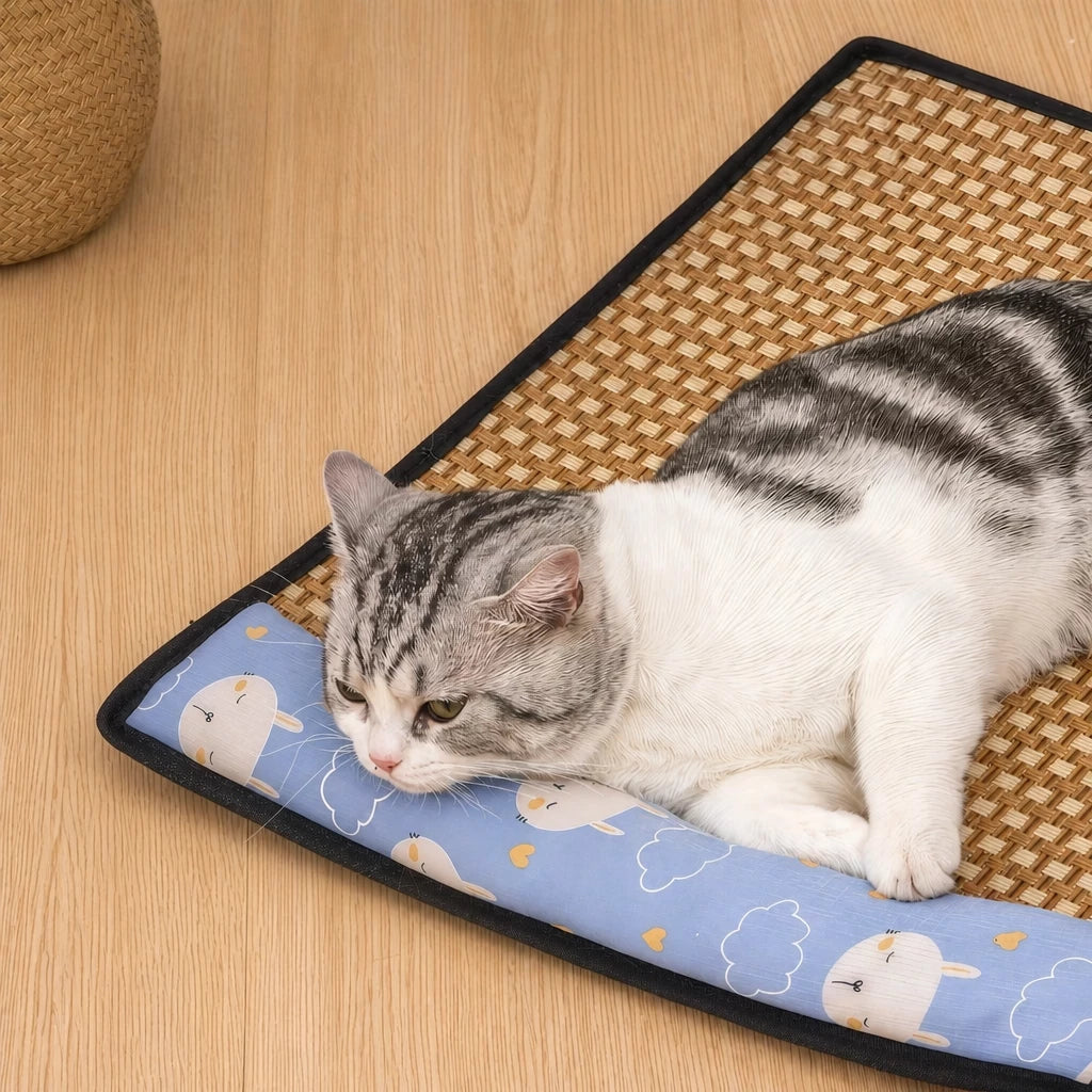 Foam Pillow Pet Bed Mat for Cats and Dogs