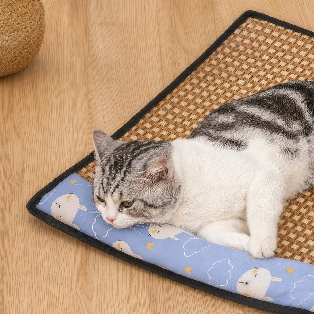 Foam Pillow Pet Bed Mat for Cats and Dogs