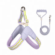 Y-Shaped Nylon Dog Harness and Leash for Small to Medium Dogs