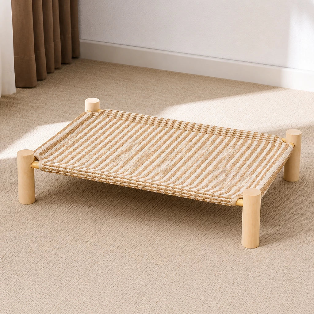 Washable Hammock-Style Cat Bed with Scratch Pad