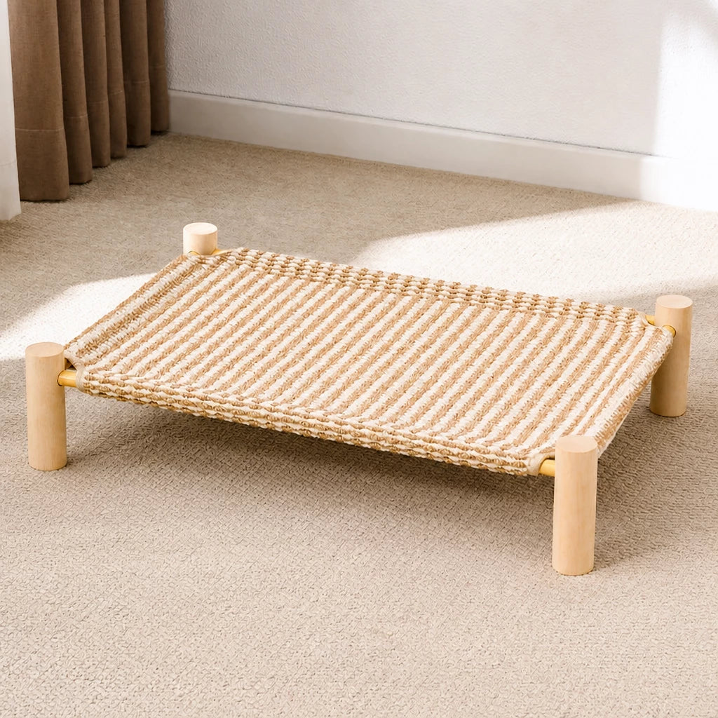 Washable Hammock-Style Cat Bed with Scratch Pad