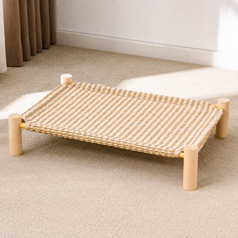 Washable Hammock-Style Cat Bed with Scratch Pad