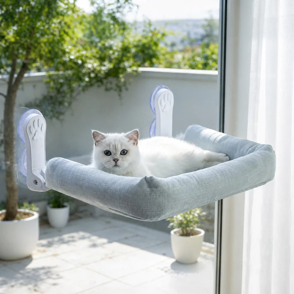 Cat Window Hammock with Suction Cups