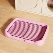 Elevated Dog Potty Tray with Steel Frame