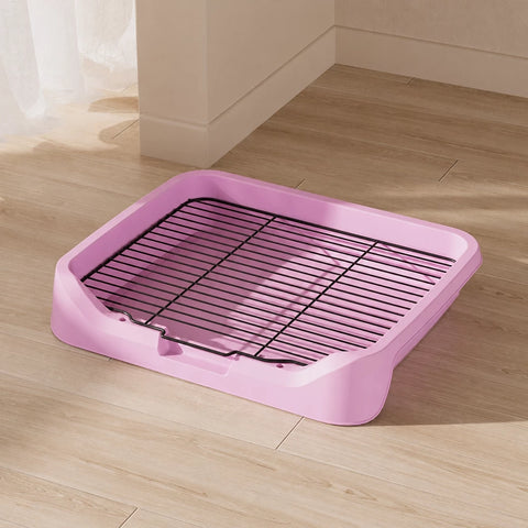 Elevated Dog Potty Tray with Steel Frame