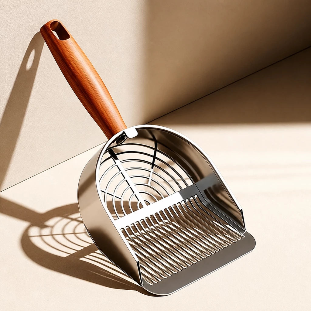 Large Metal Cat Litter Scoop with Fine Sifting Holes