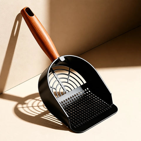 Large Metal Cat Litter Scoop with Fine Sifting Holes