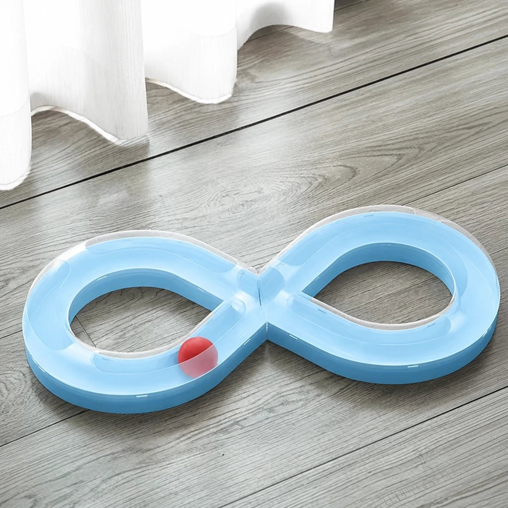 Interactive Rolling Ball Track Toy for Cats