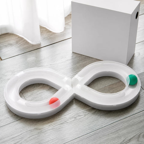 Interactive Rolling Ball Track Toy for Cats