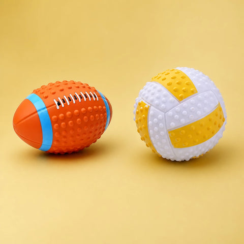 Squeaky Sports Dog Balls for Small and Medium Dogs