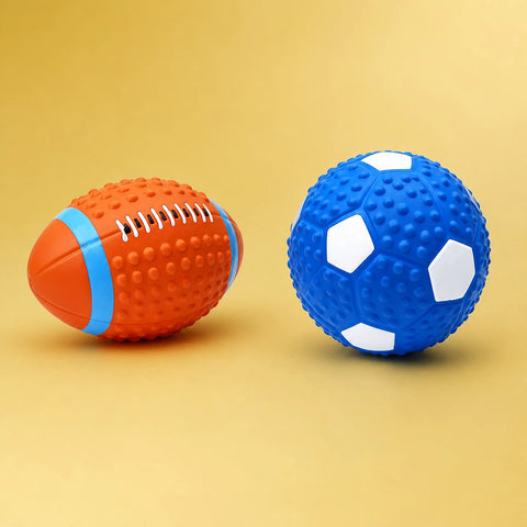 Squeaky Sports Dog Balls for Small and Medium Dogs